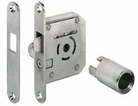 Hook Bolt Mortise Lock, Symo, zinc, nickel-plated