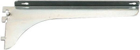 Knape & Vogt, 183, heavy duty, single slot, right flanged bracket, steel, anochrome 12"