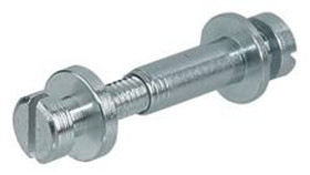 Modular Screw, steel, brass/steel, zinc-plated, galvanized, M4,