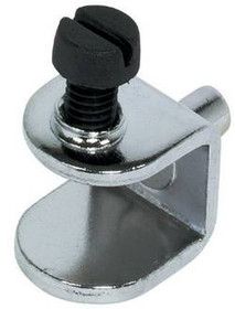 Glass Shelf Support Screw mounted, steel, nickel-plated