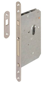 Mortise Lock, PC, stainless steel, 55/20mm