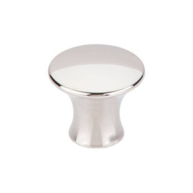 1-5/16" Dia. Oculus Round Knob Large - Polished Nickel