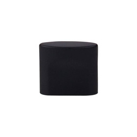 3/4" CTC Oval Sanctuary Slot Knob Small - Flat Black