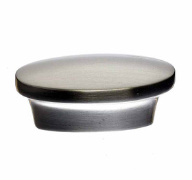 5/8" CTC Oval Knob - Brushed Satin Nickel