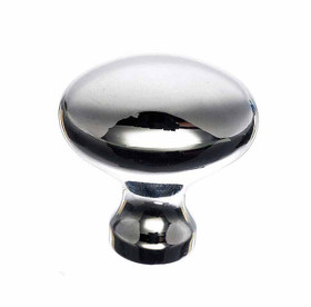 1-1/4" Egg Knob - Polished Nickel