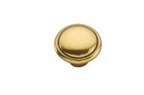 1-3/8" Dia. Conquest Cabinet Knob - Lustre Brass