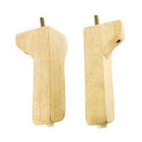 6-1/2" Rear Wood Furniture Legs - Pair