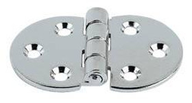 Flap Hinge, steel, nickel-plated polished