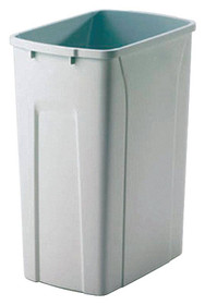 KV QT35PB-PT Replacement Trash Can, 35 quart, frosted nickel