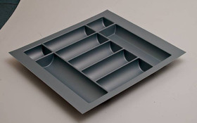 Cutlery Tray, plastic, silver, w500-600 x d490-540mm
