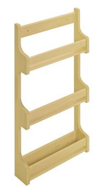 Spice Rack, door mount, maple, 26" x 9.5" x 3.125"