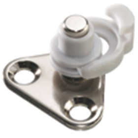 Door Fixing Bracket, nickel plated, for narrow aluminum frames