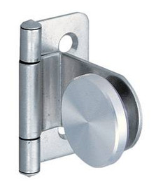 Glass Door Hinge, inset, 4-6mm glass thickness, 304 grade stainless steel