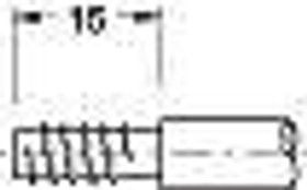 Minifix 15 Bolt, steel, zinc-plated, galvanized, B24, 5 x 15mm