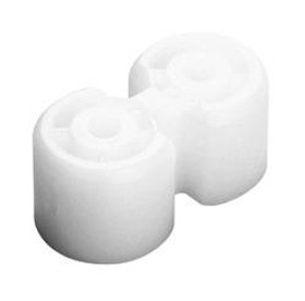 Miter Joint Connector, plastic, white, 28.5 x 12.5mm