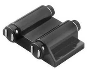 Push Latch, magnetic, double, plastic, black, 58mm x 40mm