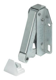 Quick Latch, steel, zinc plated, polished, plastic, white