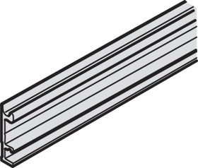 Slido Classic Mounting Rail, aluminum anodized, 2 meters x 8mm wide