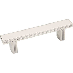 3" CTC Anwick Rectangular Pull - Polished Nickel