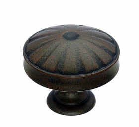 1-1/4" Dia. Round Knob - Patina Rouge