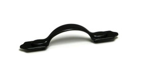 3" CTC Country Style Collection Mission Bow Pull - Matt Black Iron