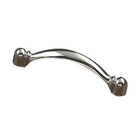 3" CTC Transitional Style Village Bowed Cabinet Pull - Chrome