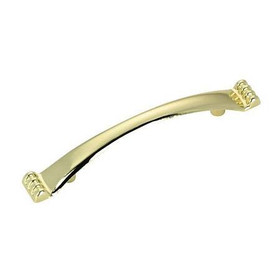 3" CTC Village Footed Cabinet Pull - Brass