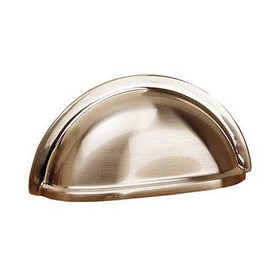 3" CTC Classic Expression Transitional Style Brass Cup Pull - Brushed Nickel