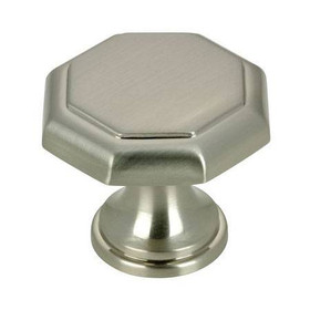 30mm Village Octagonal Knob - Brushed Nickel