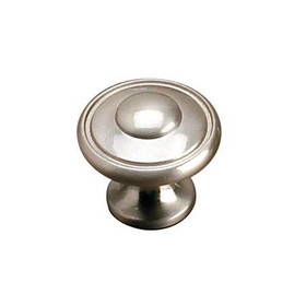 30mm Dia. Village Round Button Knob - Brushed Nickel