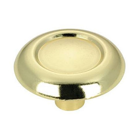 35mm Dia. Classic Village Ring Round Knob - Brass