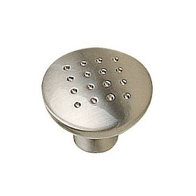 34mm Dia. Contemporary Expression Round Dot Knob - Brushed Nickel