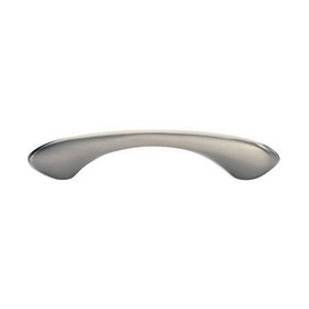 96mm CTC Contemporary Collection Thin Flattened BowPull - Brushed Nickel