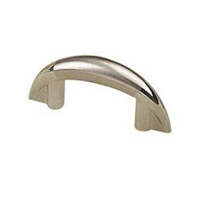 32mm CTC Modern Arch Ramp Pull - Chrome with Brushed Nickel