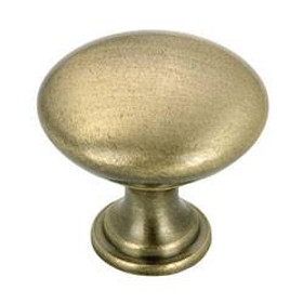 30mm Dia. Urban Collection Flat Top Round Knob - Antique English