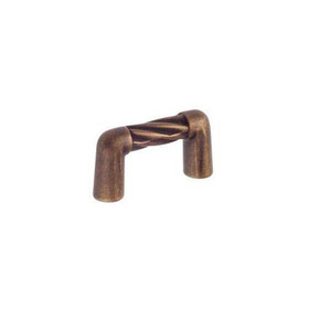 35mm CTC Village Expression Collection Ridged Hurdle Pull - Burnished Brass