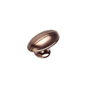 49mm Village Deco Collection Oval Knob - Brushed Nickel