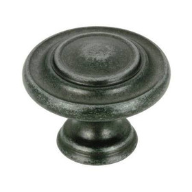 34mm Dia. Rustic Village Expression Round Rings Knob - Natural Iron