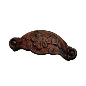 92mm CTC Forged Iron Antique Style Cup Pull - Rust