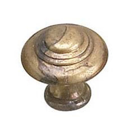 25mm Dia. Provencale Inspiration Collection Round Knob - Oxidized Brass