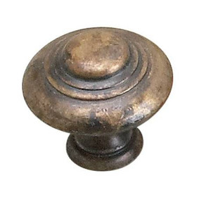 35mm Dia. Provencale Inspiration Collection Round Knob - Oxidized Brass