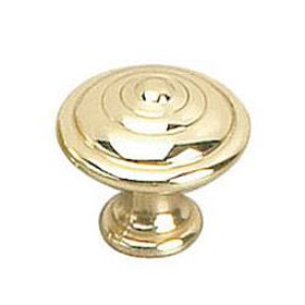 25mm Dia. Transitional Provencale Inspiration Collection Round Knob - Brass