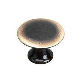 25mm Dia. Povera Inspiration Collection Flat Round Knob - Satin Bronze