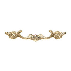 96mm CTC Ornate Louis XV Cabinet Pull - Brass