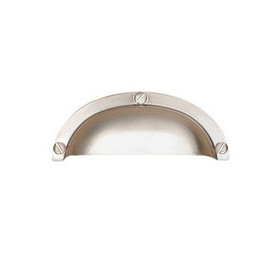 64mm CTC Transitional Style Cup Pull - Brushed Nickel