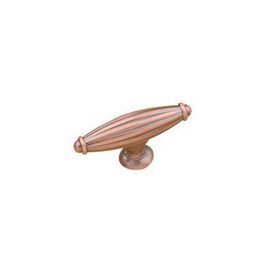 65mm Country Style Barrel T-Bar Knob - Antique Copper