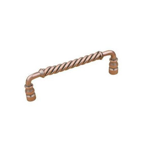 6" CTC Country Style Twist Pull - Antique Copper