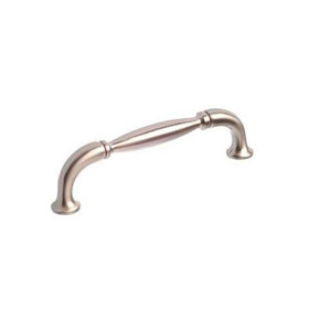 96mm CTC Country Style Pinched Bar Pull - Brushed Nickel