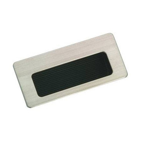 66mm Eclectic Recessed Rectangular Slot Pull - Satin Nickel