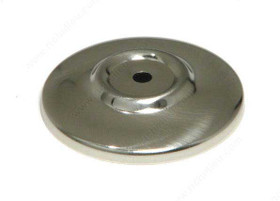 52mm Dia. Classic Round Knob Backplate - Brushed Nickel